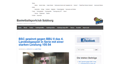 Desktop Screenshot of basketball-salzburg.at